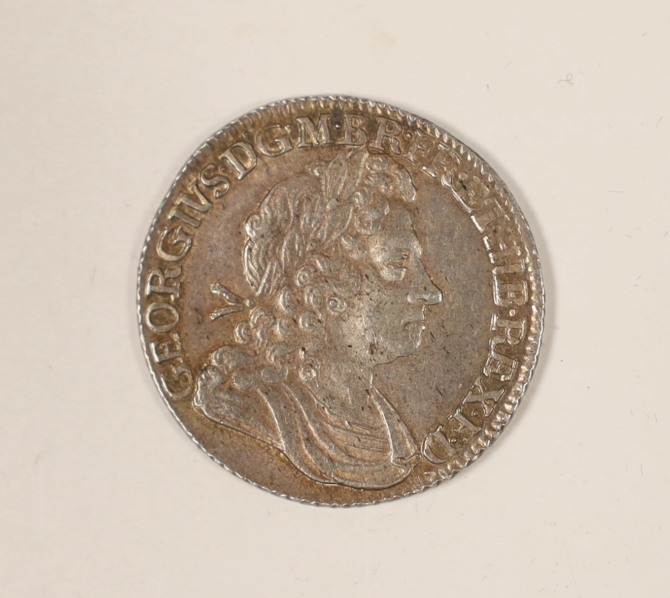 British silver coins, George I shilling SSC 1723, good VF